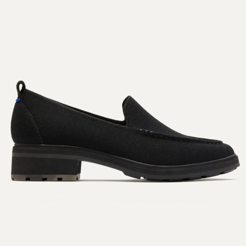 Rothy’s The Lug Loafer in Black - Picture 1 of 8